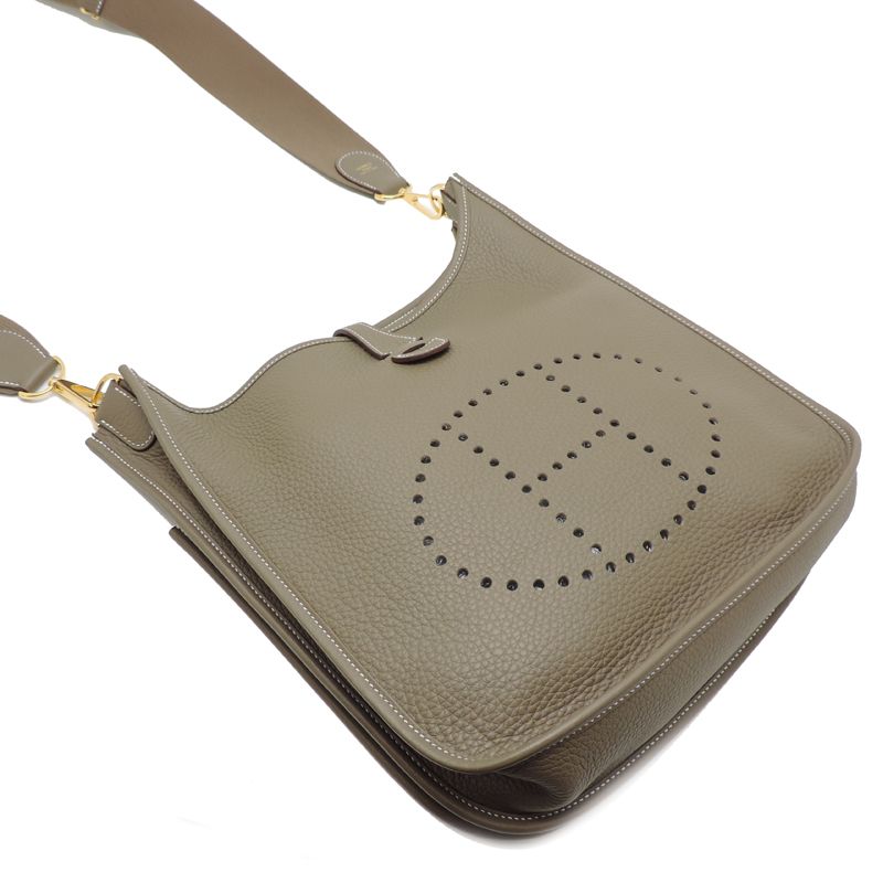 Hermes Shoulder Bag Gray — view 3