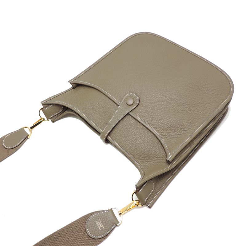 Hermes Shoulder Bag Gray — view 4