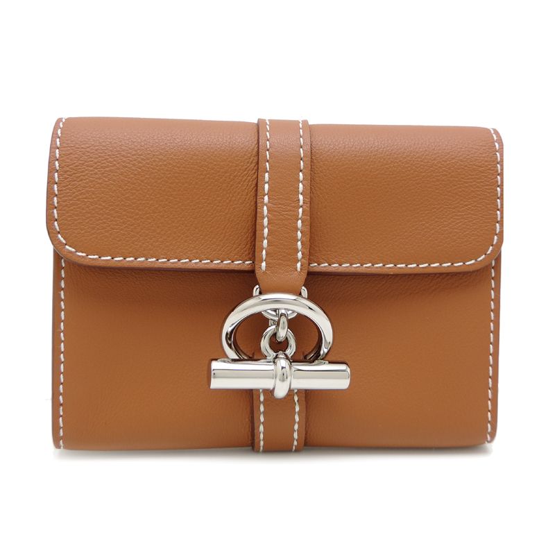 Hermes Bifold Wallet Gold