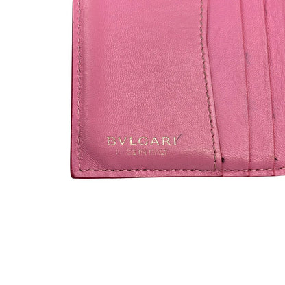 Bvlgari Trifold Wallet Serpenti Forever Pink Leather — view 5