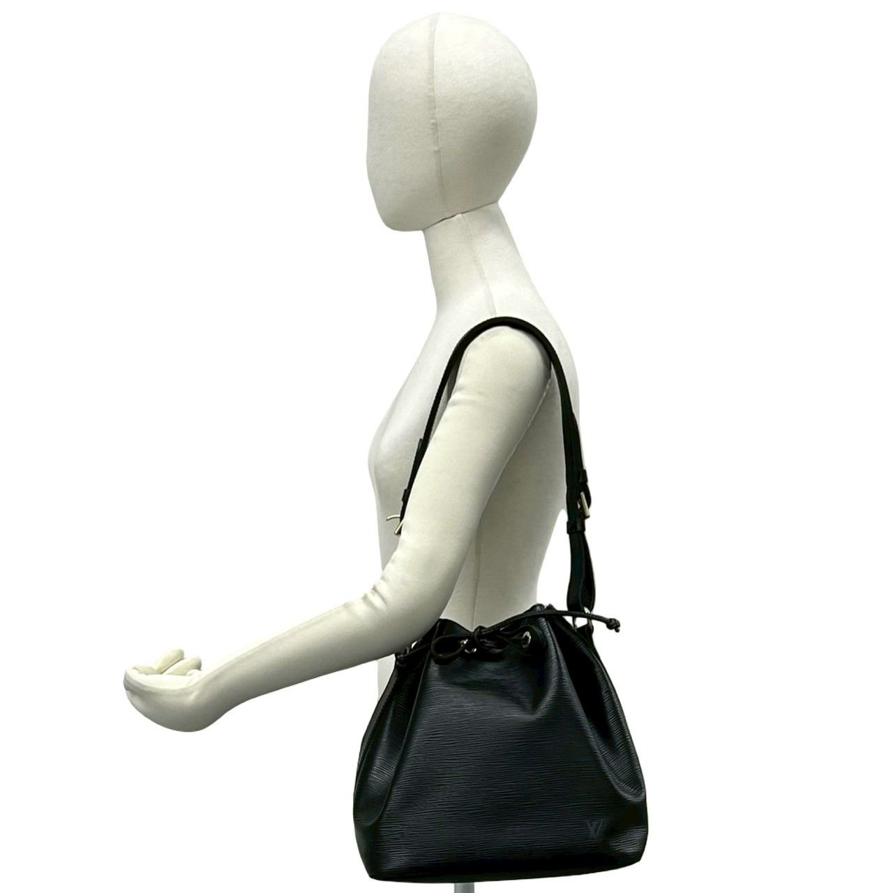 Louis Vuitton Vintage Petit Noe Epi Leather Shoulder Bag Noir — view 2