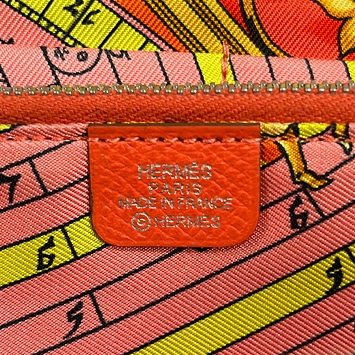 Hermes Wallet Azap Long Silk in Rose Gyople Zip Around — view 5