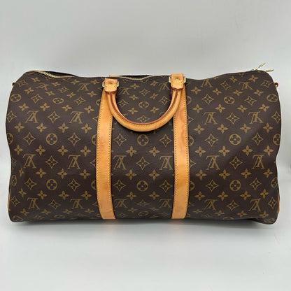 Louis Vuitton Keepall 50 Boston Bag Brown 50