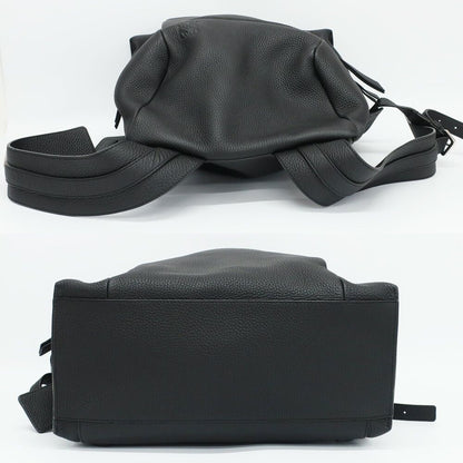 Loewe Ten T Backpack Black Silver Leather Anagram Logo — view 3