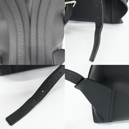 Loewe Ten T Backpack Black Silver Leather Anagram Logo — view 8