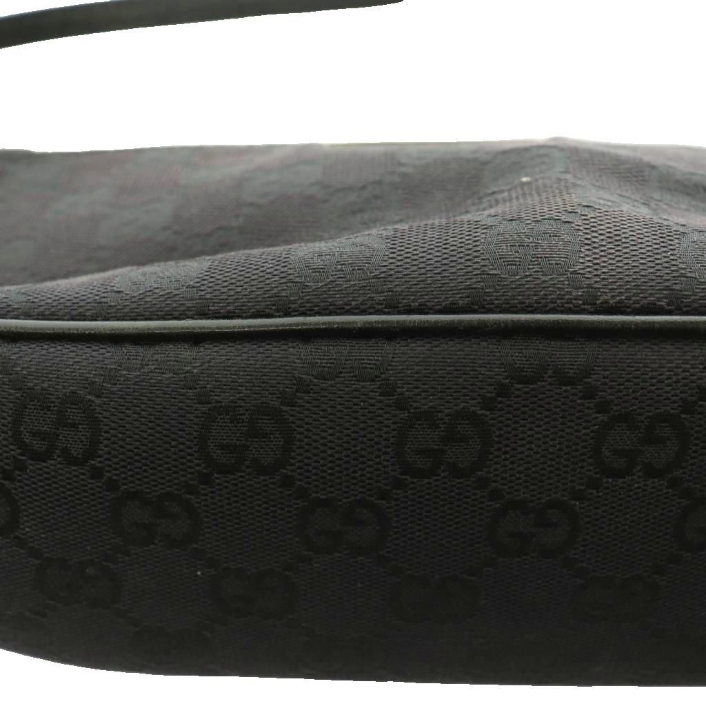 Gucci Pouch Handbag GG Pattern Canvas Leather Gray SS — view 8
