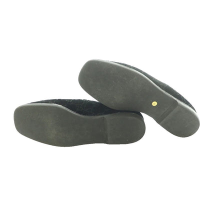 Gucci Loafers Moccasins GG Pattern Velour Leather 38.5 Black SS — view 6