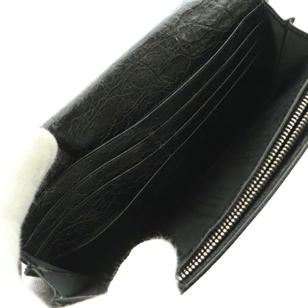 Balenciaga Black Cles Wallet Wrinkled SS — view 5