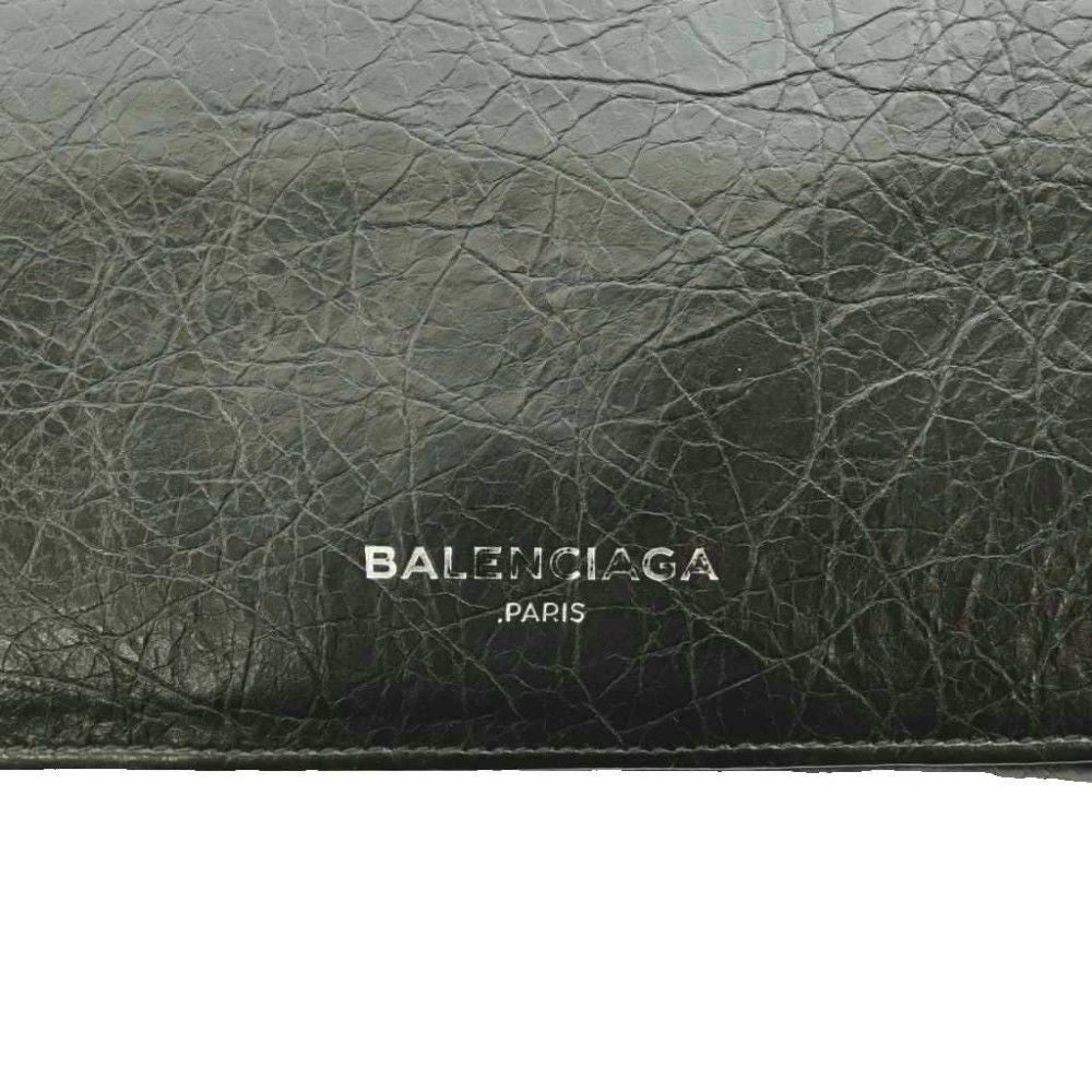 Balenciaga Black Cles Wallet Wrinkled SS — view 7