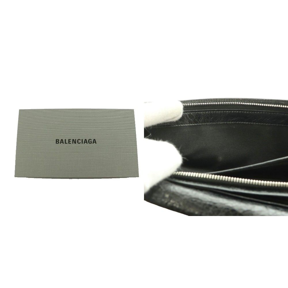 Balenciaga Black Cles Wallet Wrinkled SS — view 8