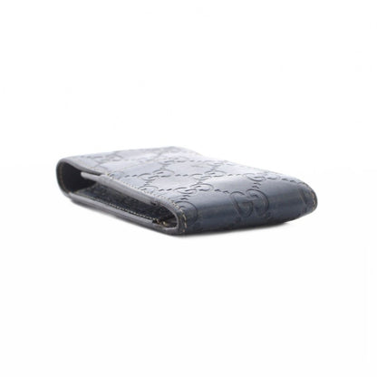 Gucci Cigarette Case Blue GG Pattern Embossed Stitch — view 4