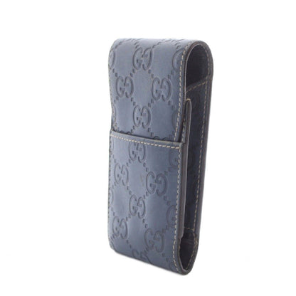 Gucci Cigarette Case Blue GG Pattern Embossed Stitch — view 3