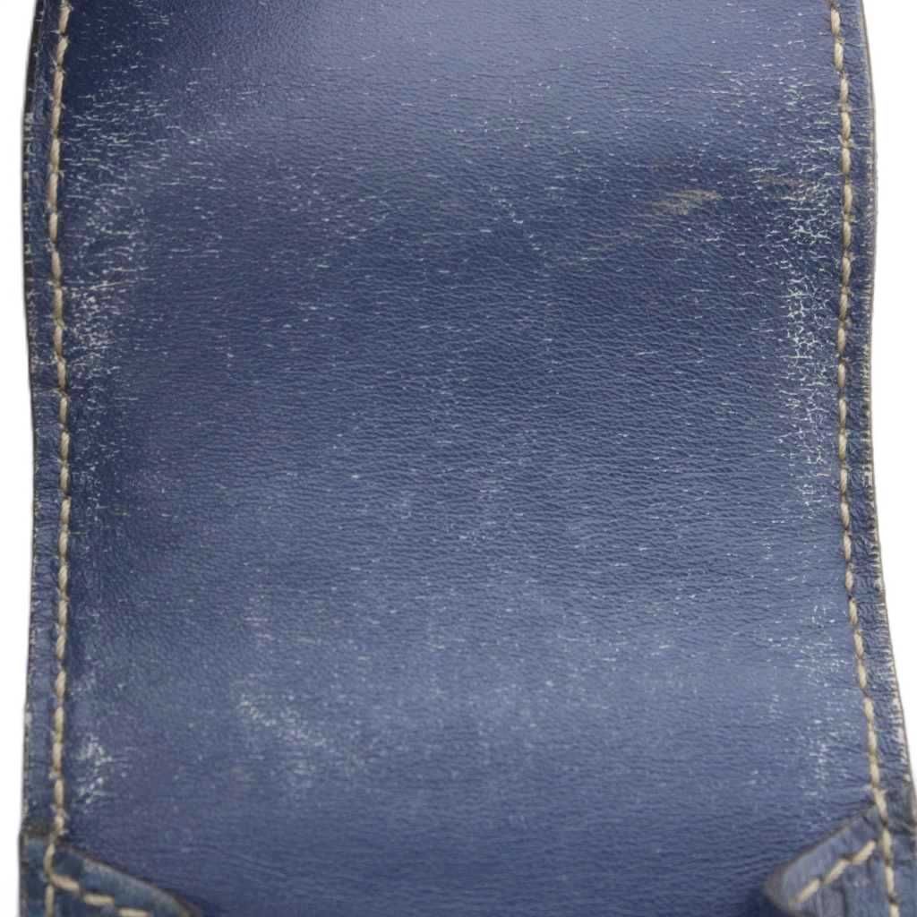 Gucci Cigarette Case Blue GG Pattern Embossed Stitch — view 7