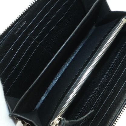 Balenciaga Paper Continental Zip Around Wallet Leather Black SS — view 5