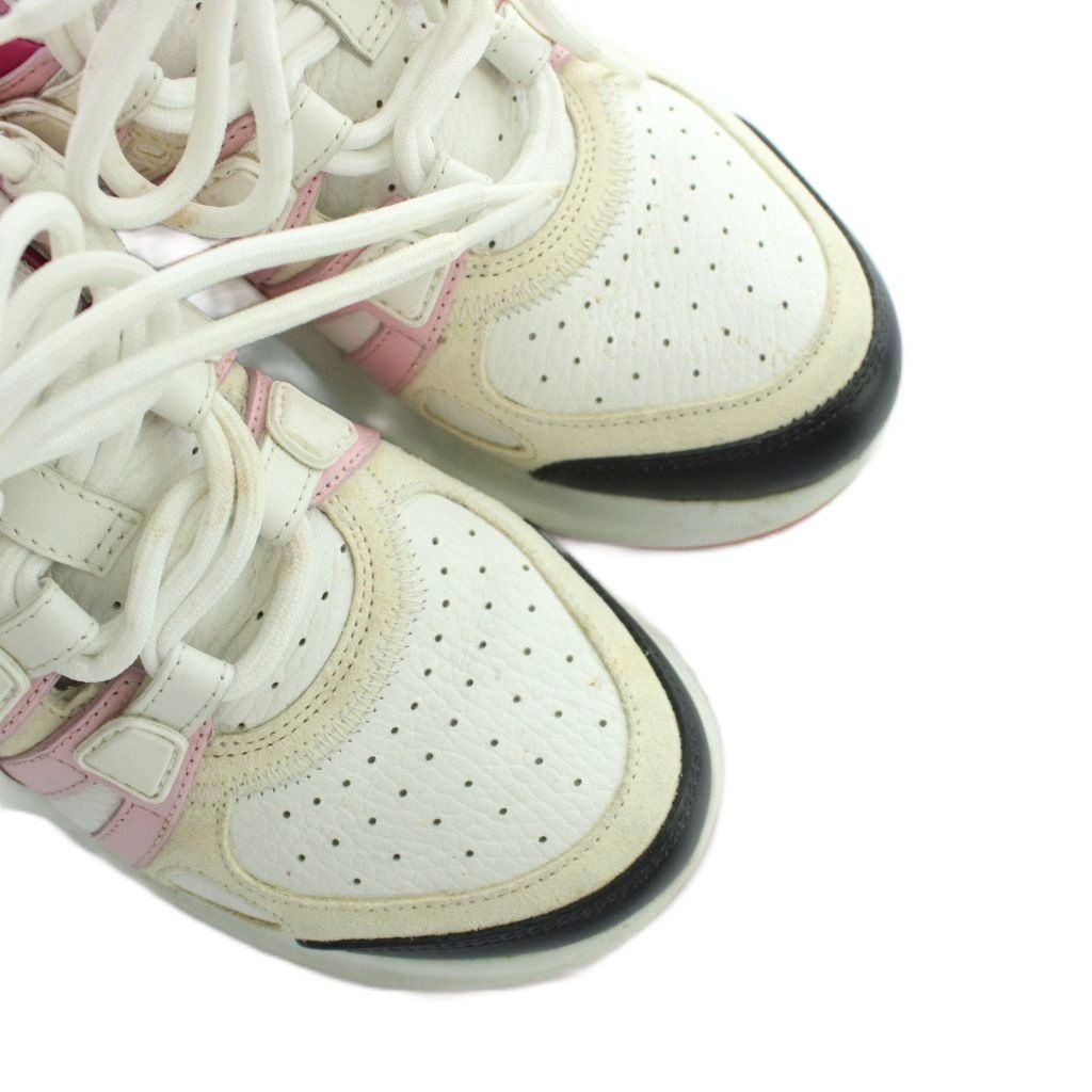 Louis Vuitton LV Line Sneakers High Cut Shoes Logo Leather 36 Multicolor — view 3