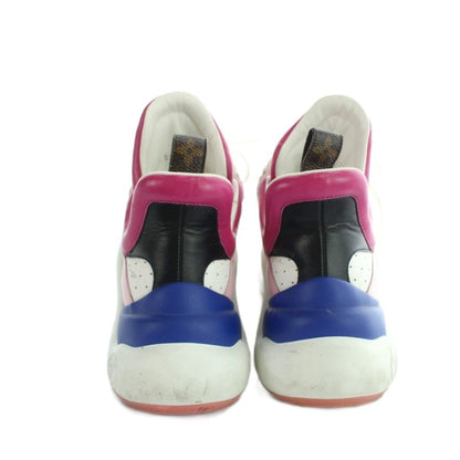 Louis Vuitton LV Line Sneakers High Cut Shoes Logo Leather 36 Multicolor — view 5