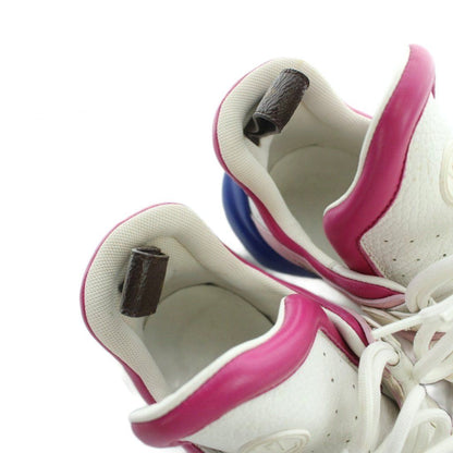 Louis Vuitton LV Line Sneakers High Cut Shoes Logo Leather 36 Multicolor — view 4