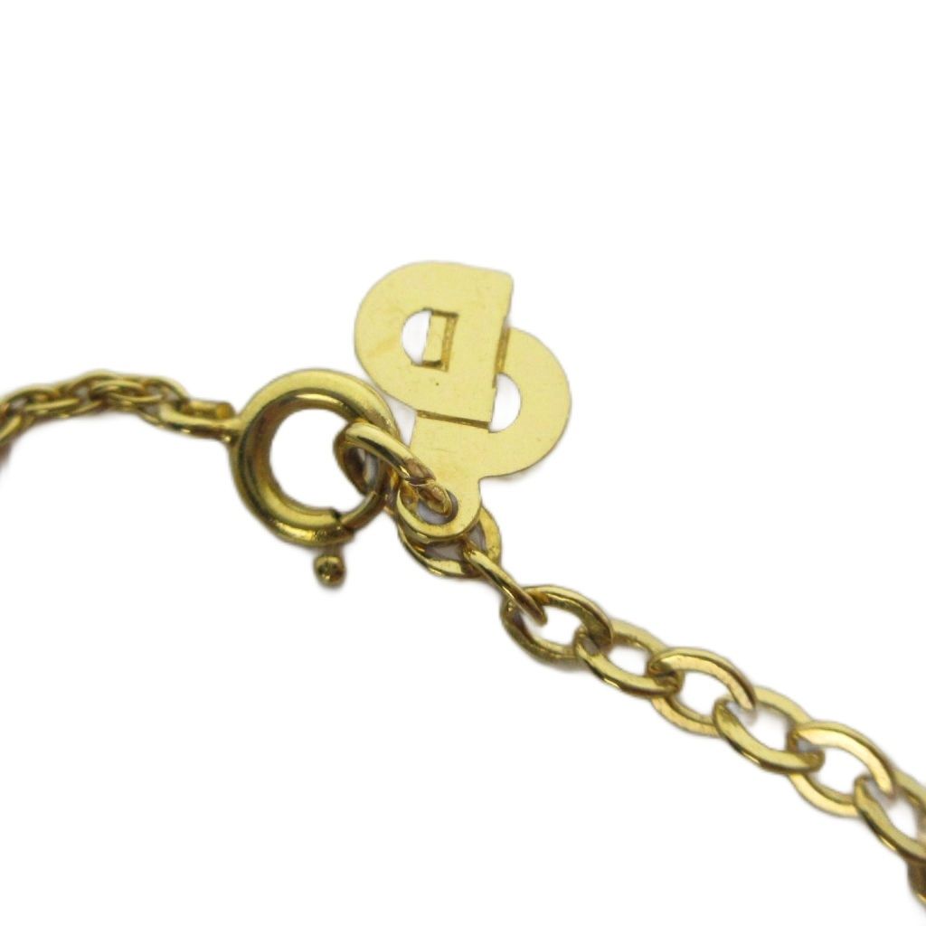 Dior Necklace Logo Rhinestone Gold — view 5