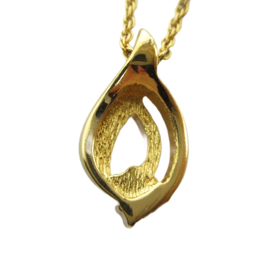 Dior Necklace Logo Rhinestone Gold — view 2