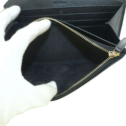 Saint Laurent Wallet Flap Bifold Coin Purse YSL Logo Leather Black — view 6