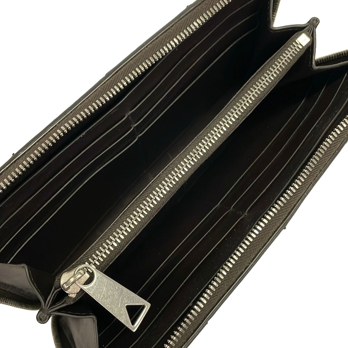 Bottega Veneta Wallet Cassette Dark Brown Zip Around Leather — view 3