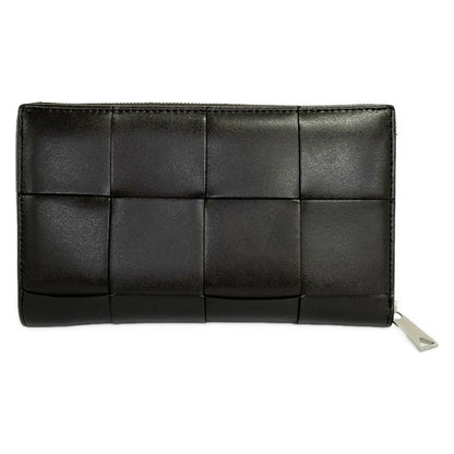 Bottega Veneta Wallet Cassette Dark Brown Zip Around Leather — view 2