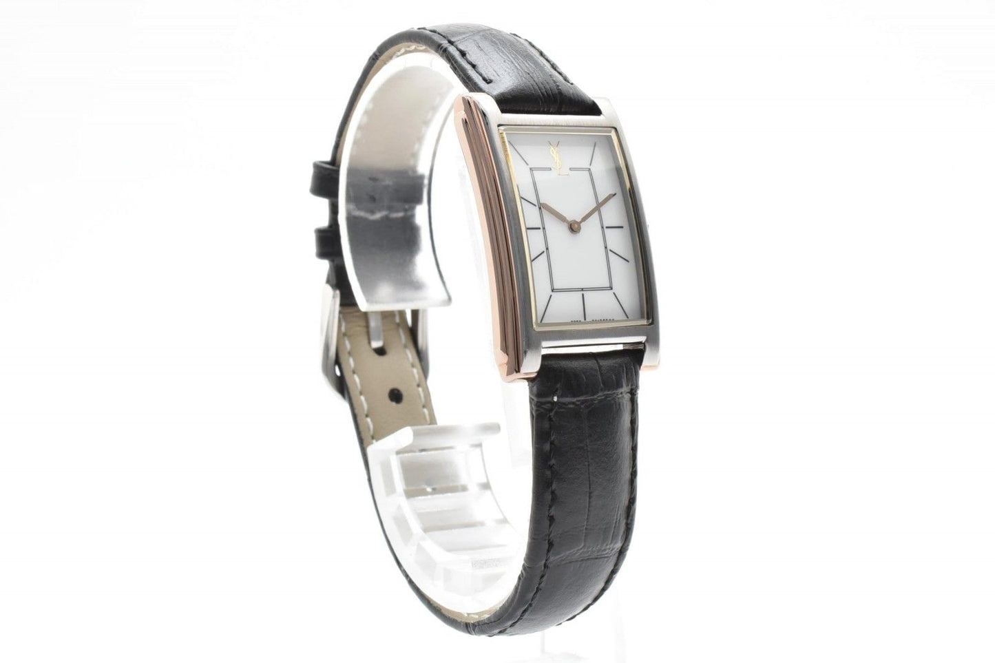 Saint Laurent Watch White Dial Rectangular Leather — view 5