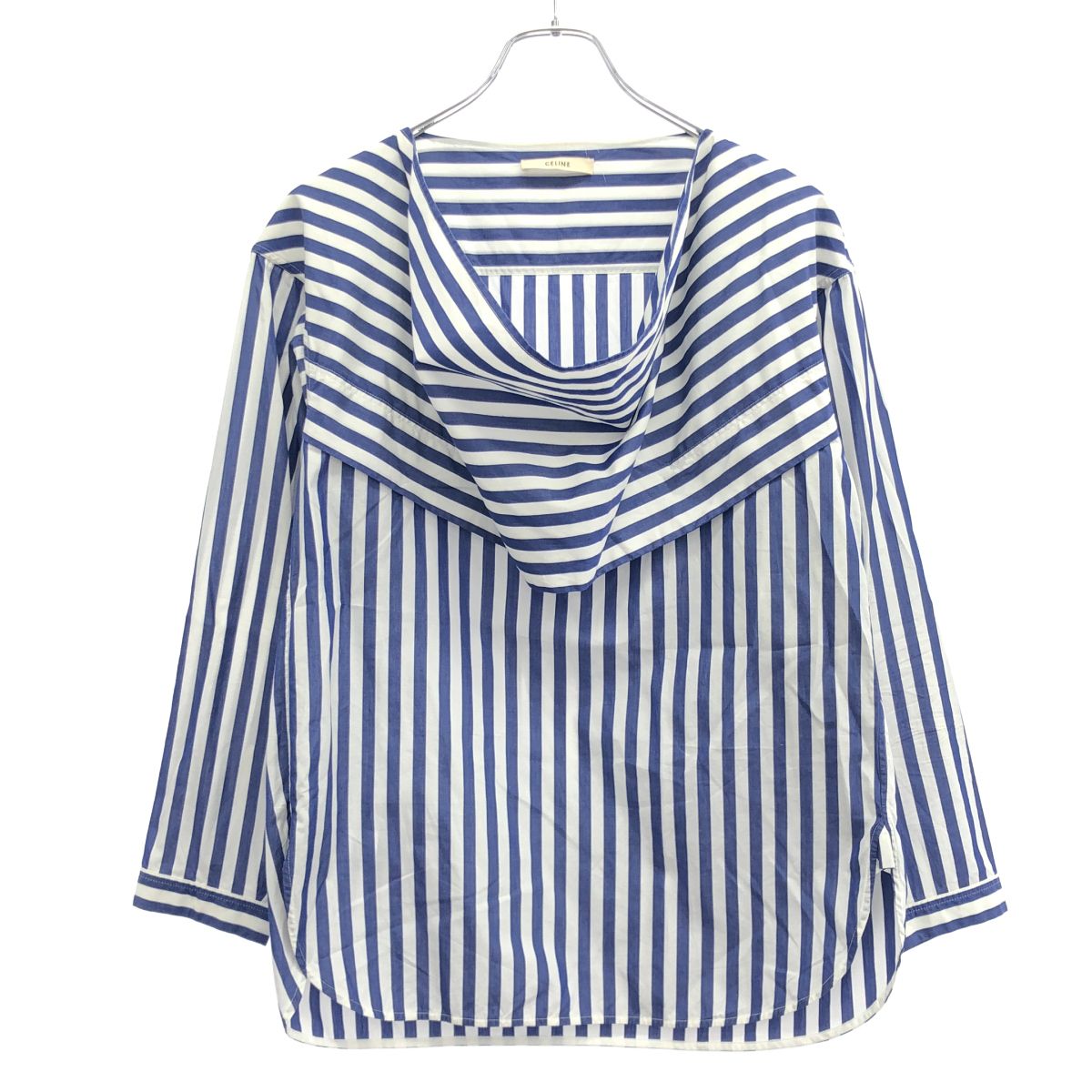 Celine by Phoebe Philo Fi Bi Filo Dre Pneck Stripe Pruo Blouse 2 0 At5 Blue