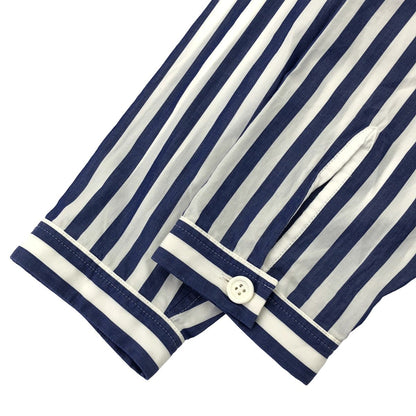 Celine by Phoebe Philo Fi Bi Filo Dre Pneck Stripe Pruo Blouse 2 0 At5 Blue — view 4