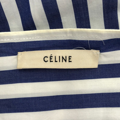 Celine by Phoebe Philo Fi Bi Filo Dre Pneck Stripe Pruo Blouse 2 0 At5 Blue — view 3