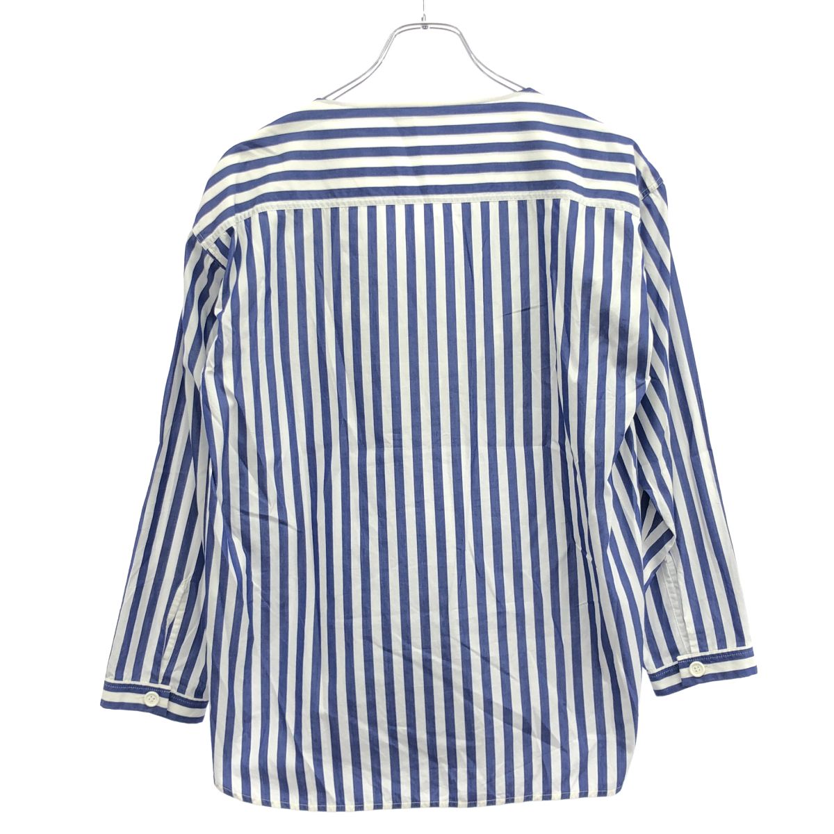 Celine by Phoebe Philo Fi Bi Filo Dre Pneck Stripe Pruo Blouse 2 0 At5 Blue — view 2
