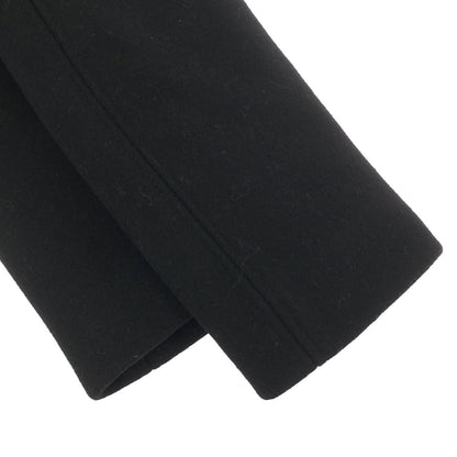 Balenciaga Leather Toggle Wool Melton Duffle Coat Black 46 — view 5