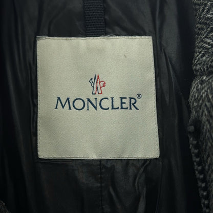 Moncler Rodin Herringbone Tweed Down Jacket Tailored Gray — view 3