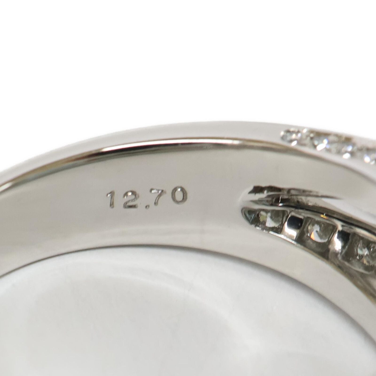 Harry Winston Aquamarine Pave Diamond Logo Ring No 14 — view 8