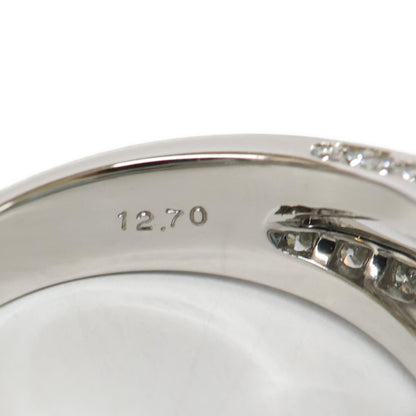 Harry Winston Aquamarine Pave Diamond Logo Ring No 14 — view 8