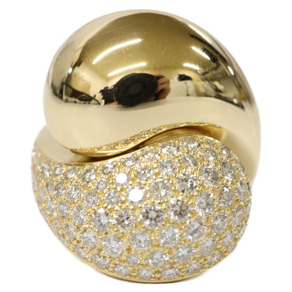 Cartier Polished Pave Diamond Inyang Ring