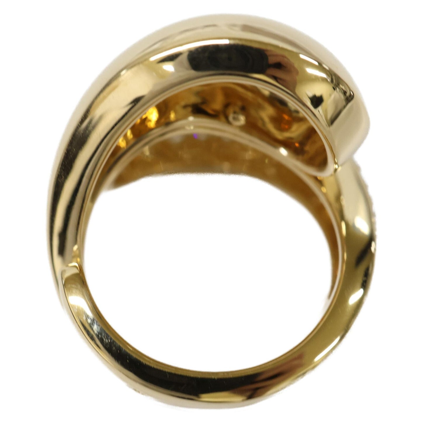 Cartier Polished Pave Diamond Inyang Ring — view 5