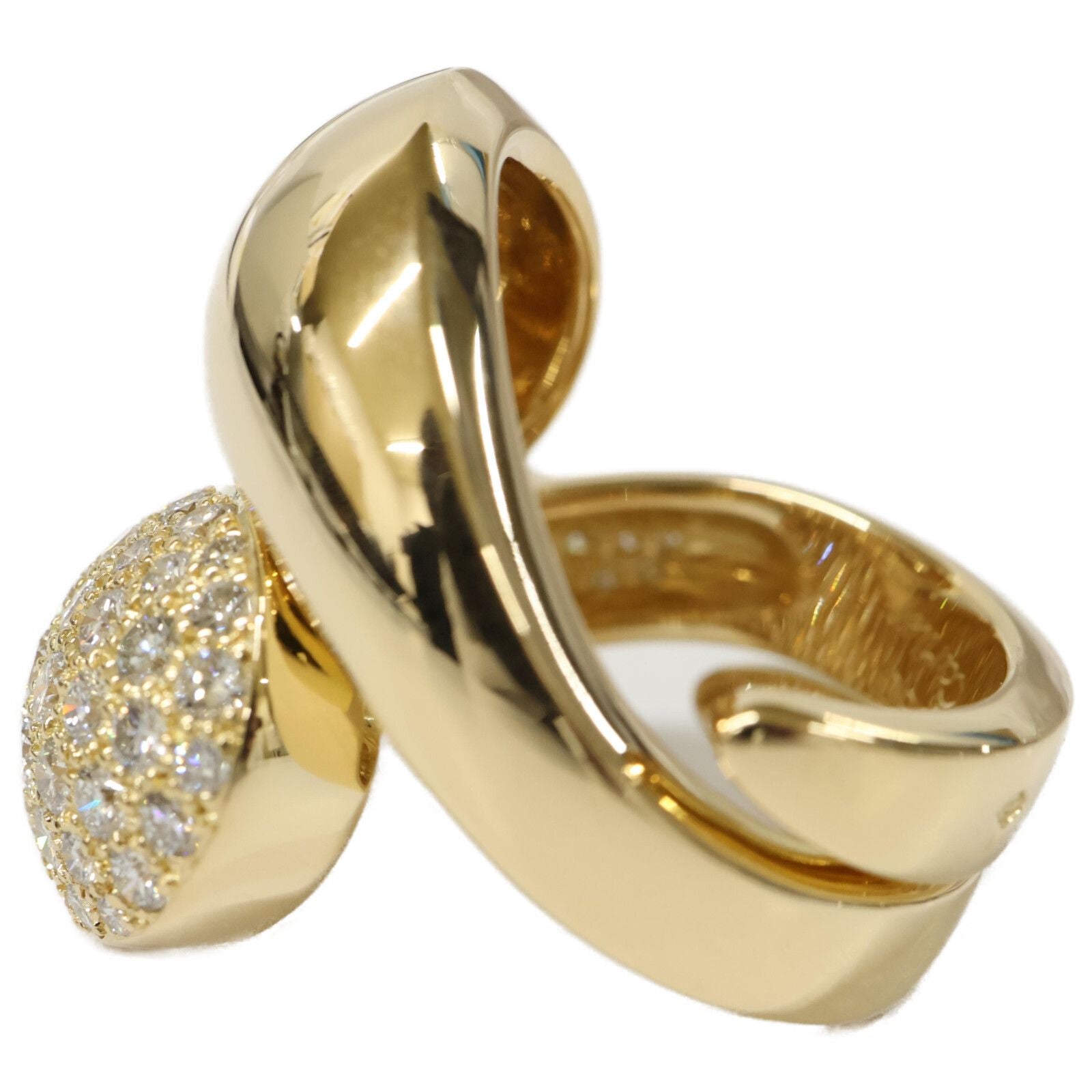 Cartier Polished Pave Diamond Inyang Ring — view 2
