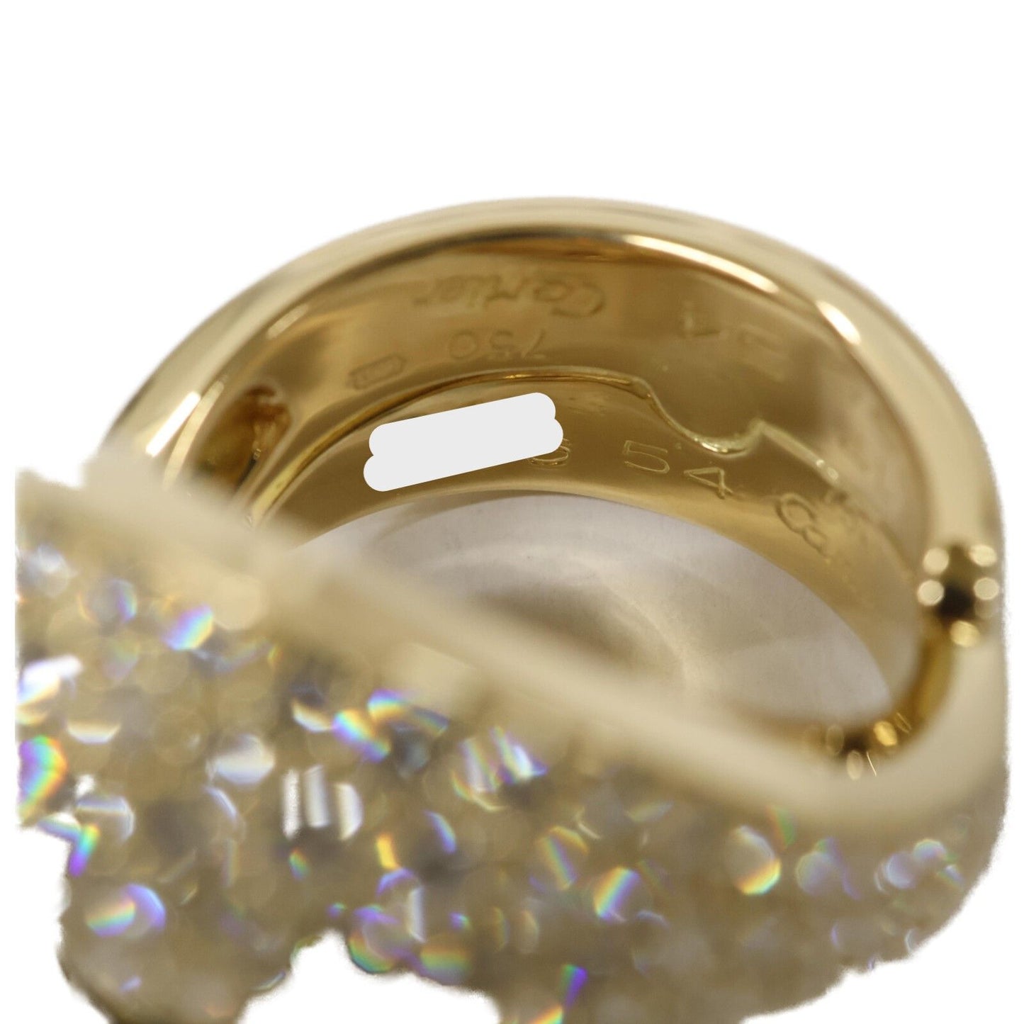 Cartier Polished Pave Diamond Inyang Ring — view 8
