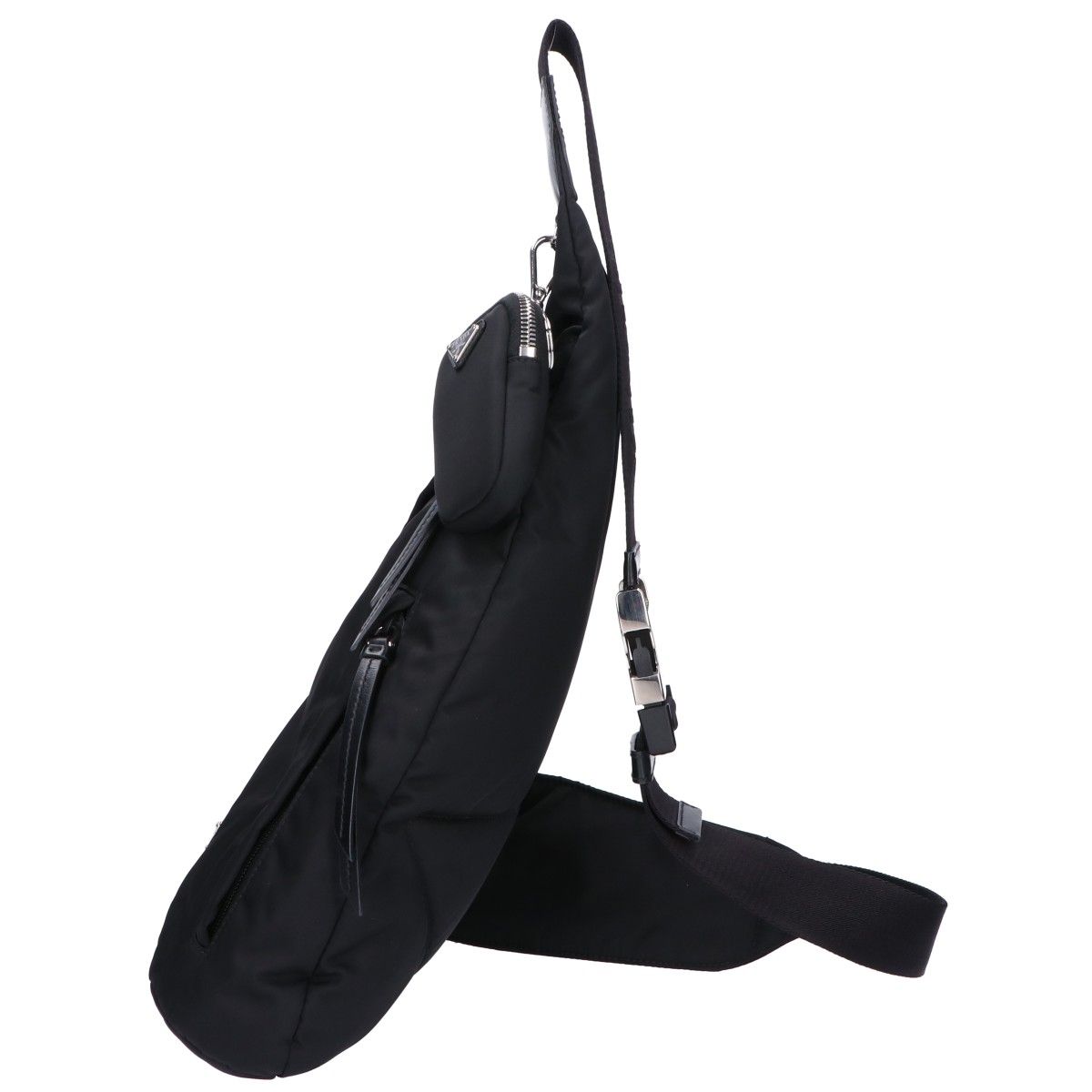 Prada Re-Nylon Leather Shoulder Backpack — view 2