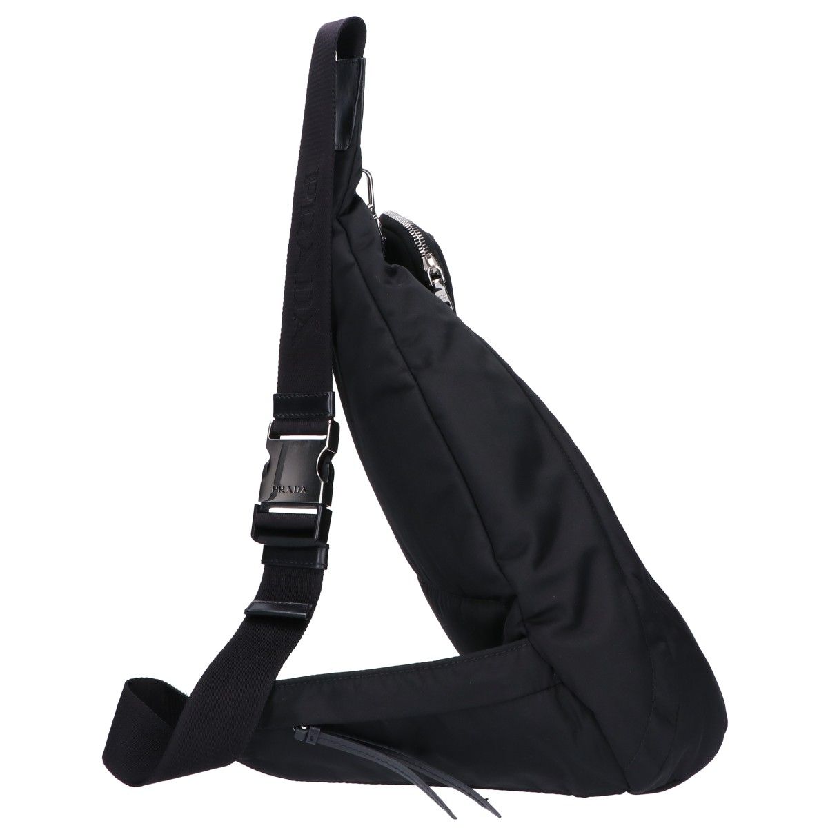 Prada Re-Nylon Leather Shoulder Backpack — view 4