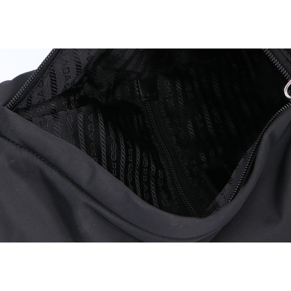 Prada Re-Nylon Leather Shoulder Backpack — view 6