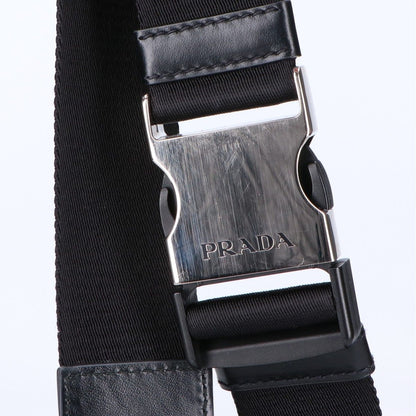 Prada Re-Nylon Leather Shoulder Backpack — view 8