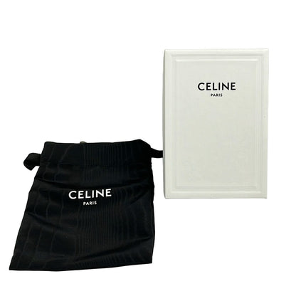 Celine Trifold Wallet Small Flap Trio Gray Leather — view 6