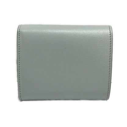 Celine Trifold Wallet Small Flap Trio Gray Leather — view 2