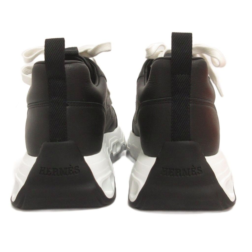 Hermes Impulse Sneakers Low Cut Thick Sole Black — view 3