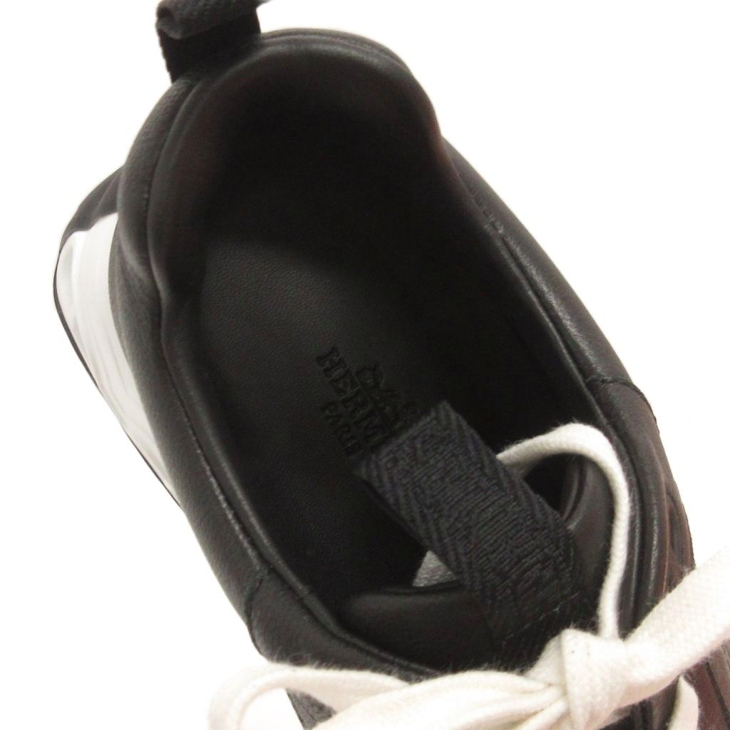 Hermes Impulse Sneakers Low Cut Thick Sole Black — view 5
