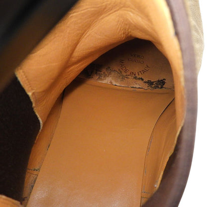 Saint Laurent Paris Suede Side Gore Boots Beige — view 4