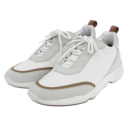 Loro Piana Modular Walk Sneakers Leather Suede Shoes White