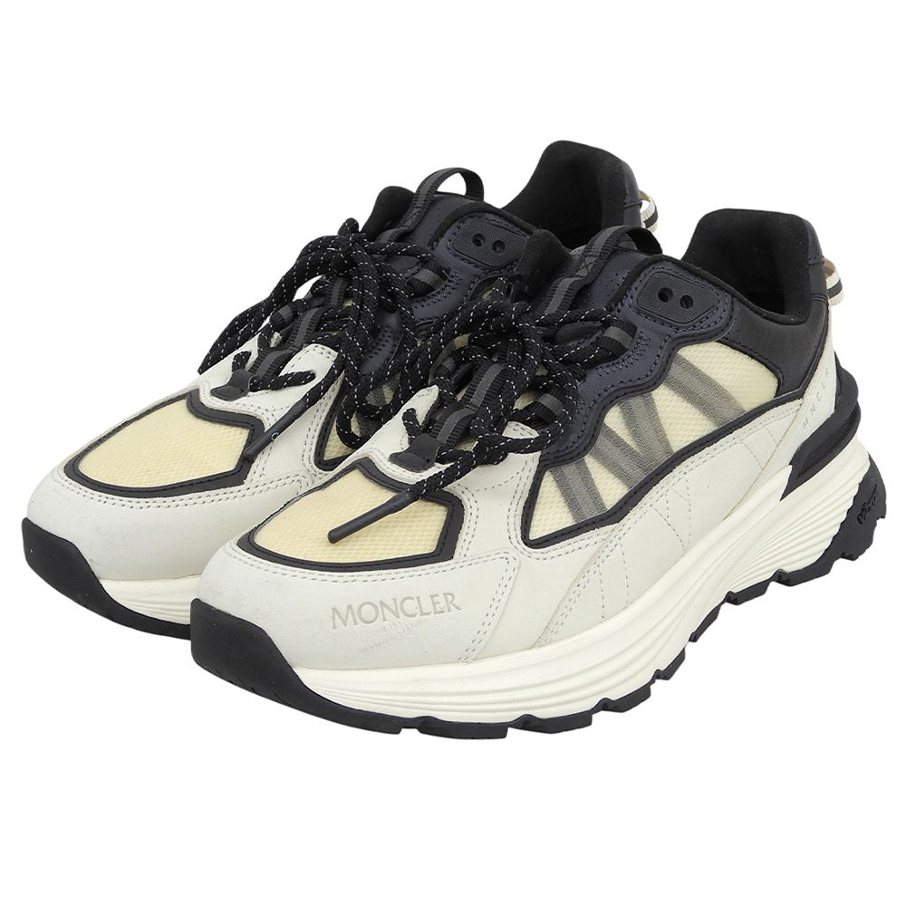 Moncler Lite Runner Low Cut Sneakers Beige Black